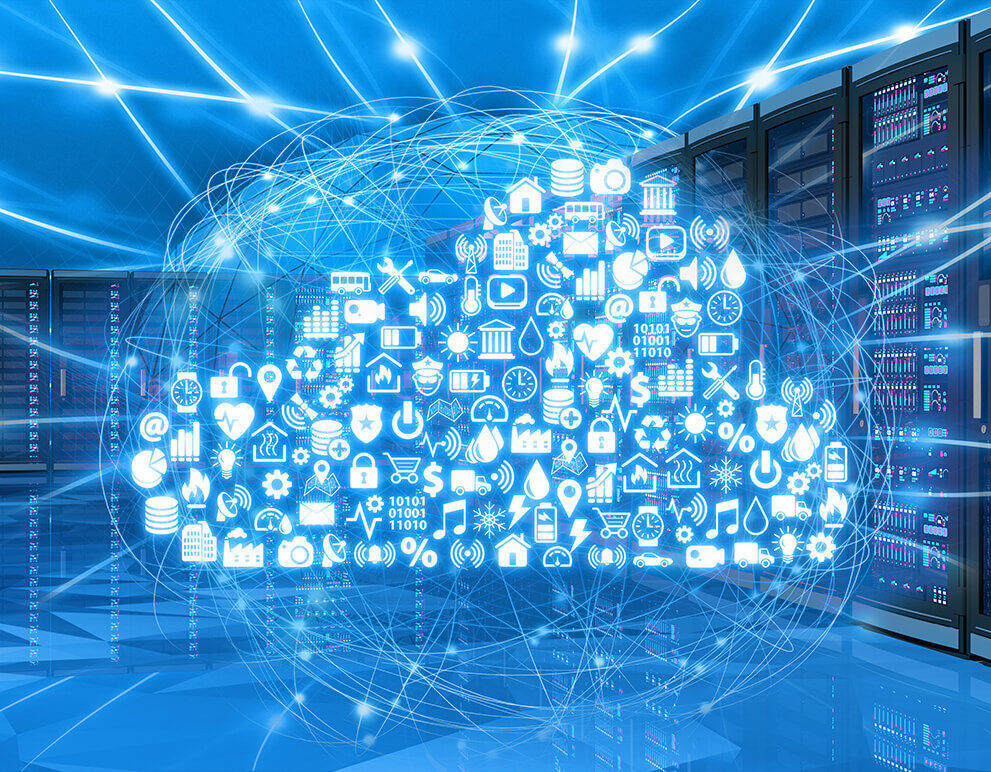Wolke mit Visualisierung verschiedenster Dienste und Web-Services